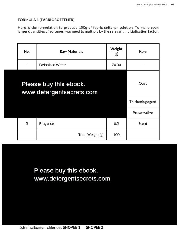 40 Formulations For a Variety of Detergent Products