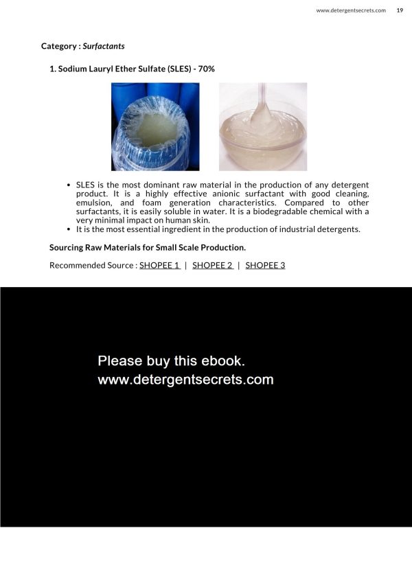 40 Formulations For a Variety of Detergent Products