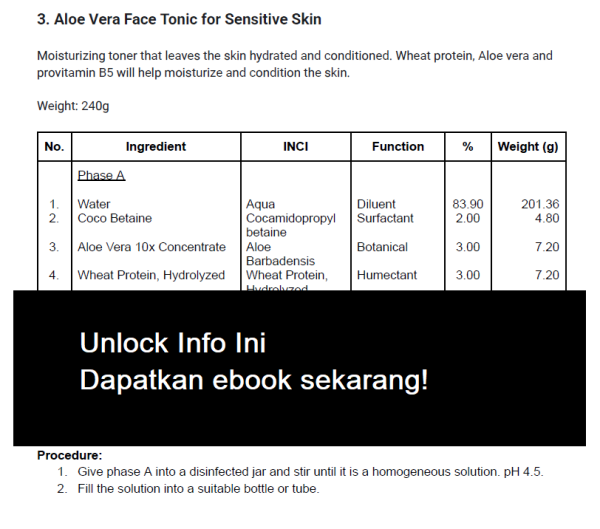 Cosm 2 14 Formulasi Produk Kosmetik Bertaraf Antarabangsa